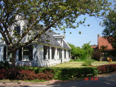 A wooden house